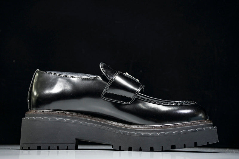 Black Leather Loafers