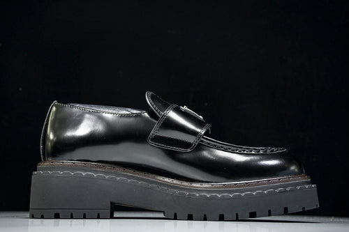 Black Leather Loafers