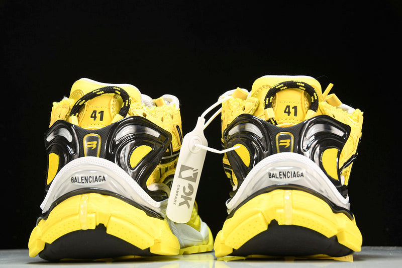 Black & Yellow Runner Sneakers