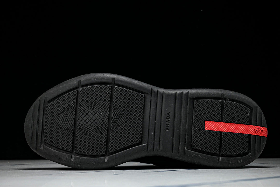 Black Soft Rubber Cup Sneakers