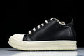 Ramones Low Sneakers Black Milk Leather Sneakers