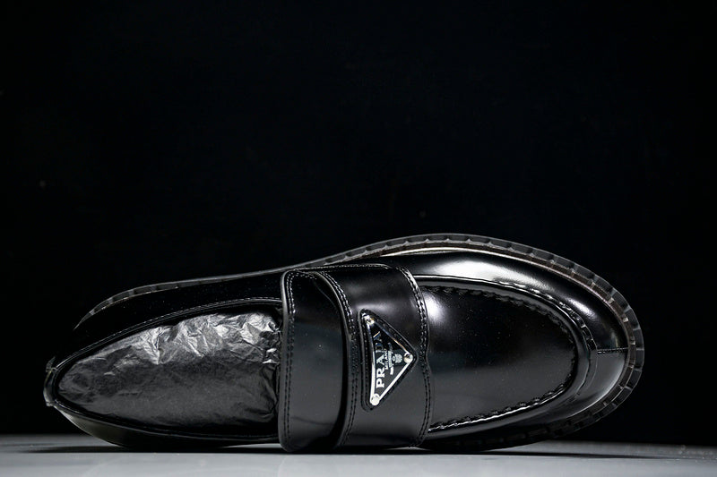 Black Leather Loafers