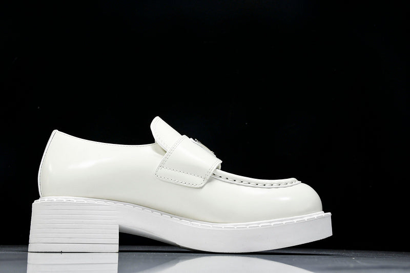 White Leather Loafers