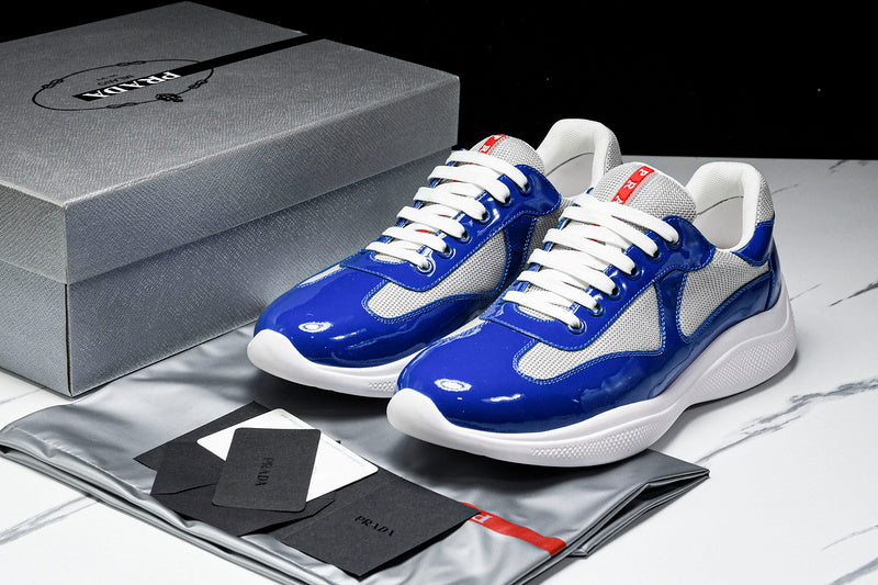 Royal Blue & White Cup Sneakers