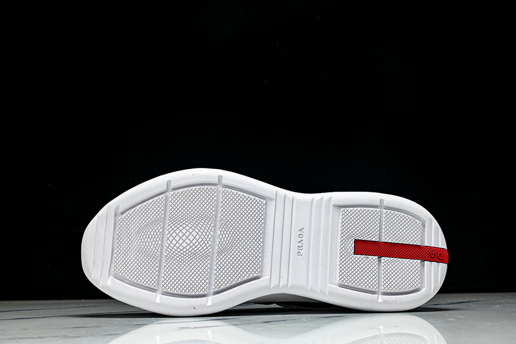 White Soft Rubber Cup Sneakers