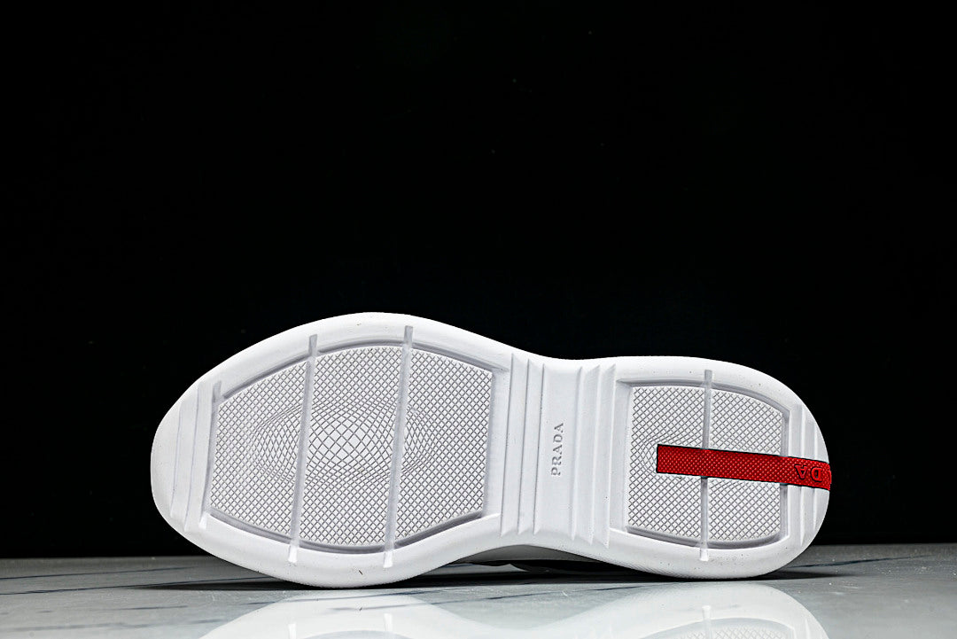 White Soft Rubber Cup Sneakers