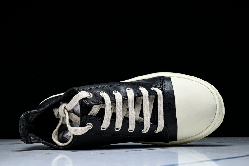 Ramones Low Sneakers Black Milk Leather Sneakers