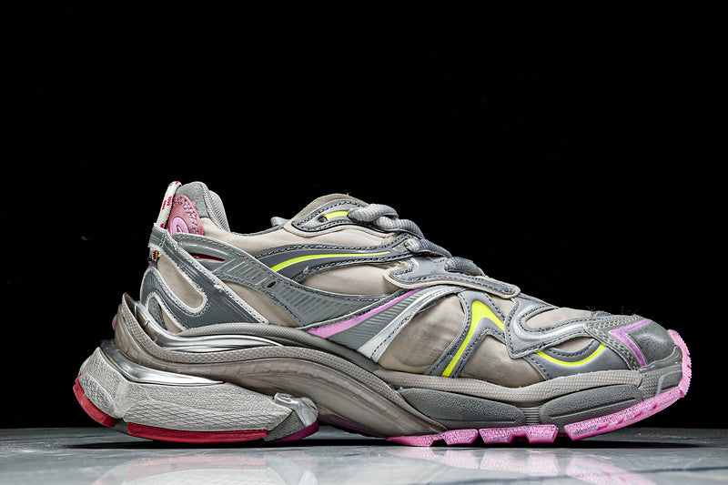 Pink Neon Green & Grey Runner Sneaker