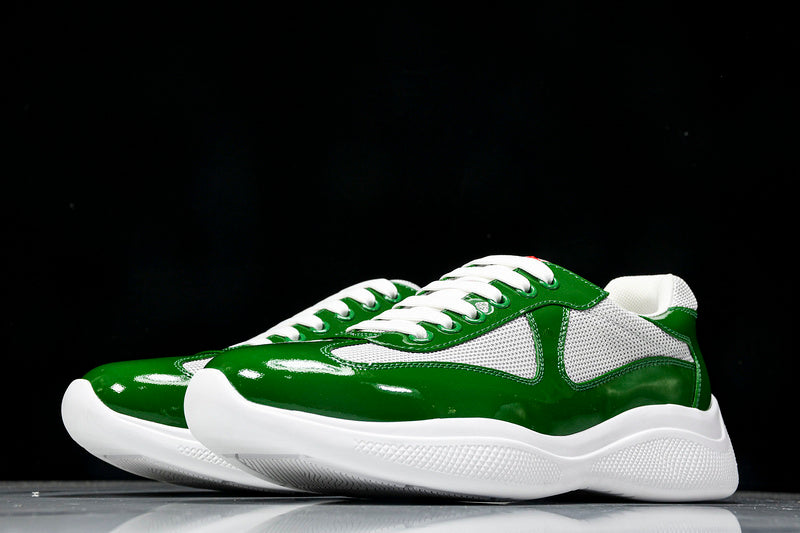 Green & White Cup Sneakers