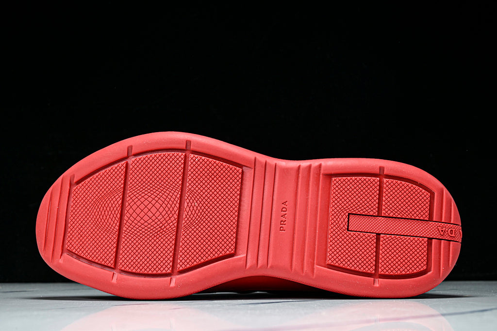 Red Soft Rubber Cup Sneakers