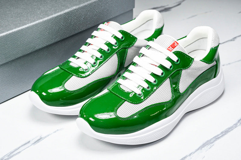 Green & White Cup Sneakers