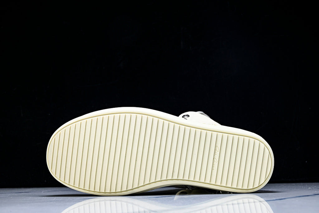 High Top Geobasket x CH White Leather Shoes