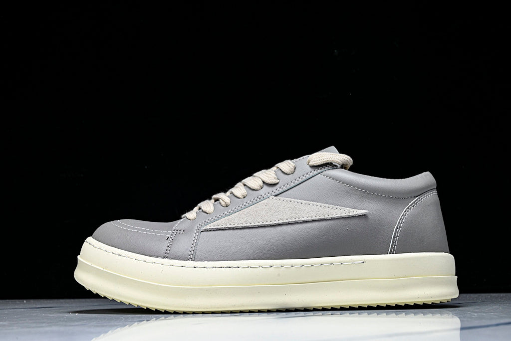 Vintage Low "Celadon Milk" Leather Sneakers