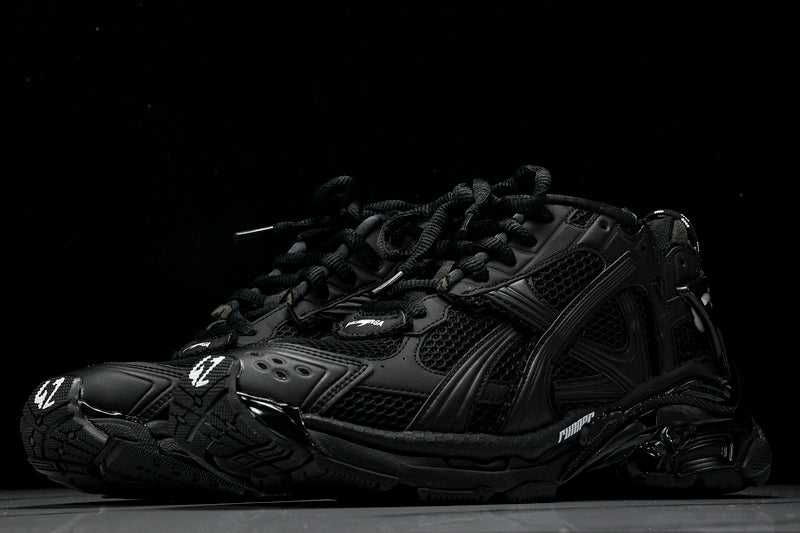Matte Black Runner Sneakers