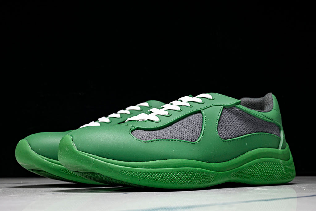 Green Soft Rubber Cup Sneakers