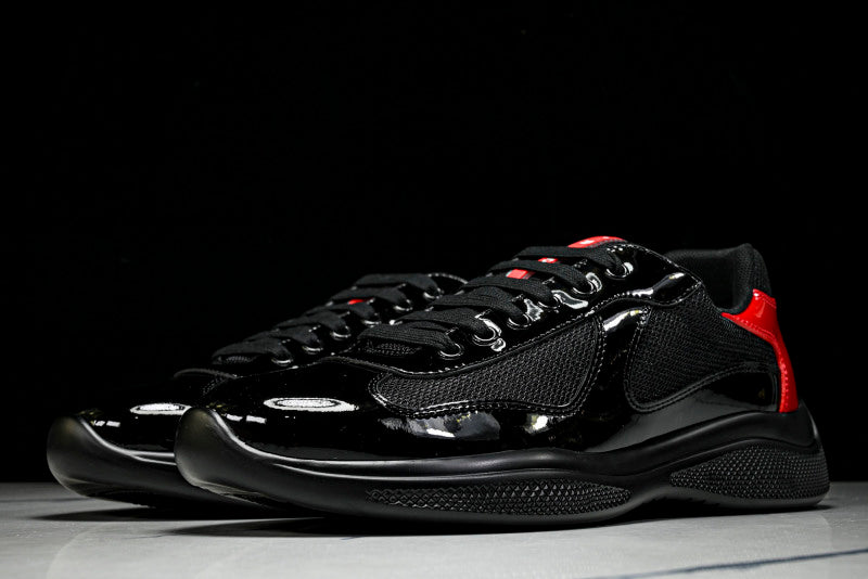 Black & Red Cup Sneakers