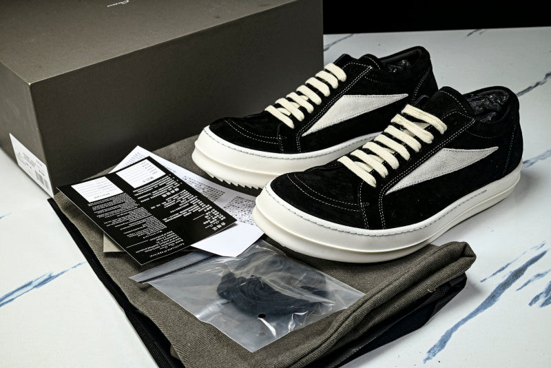DRKSHDW Vintage Low Black Milk Sneakers