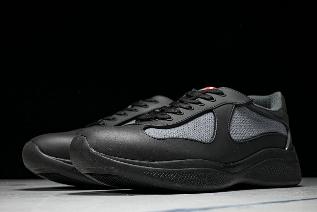Black Soft Rubber Cup Sneakers