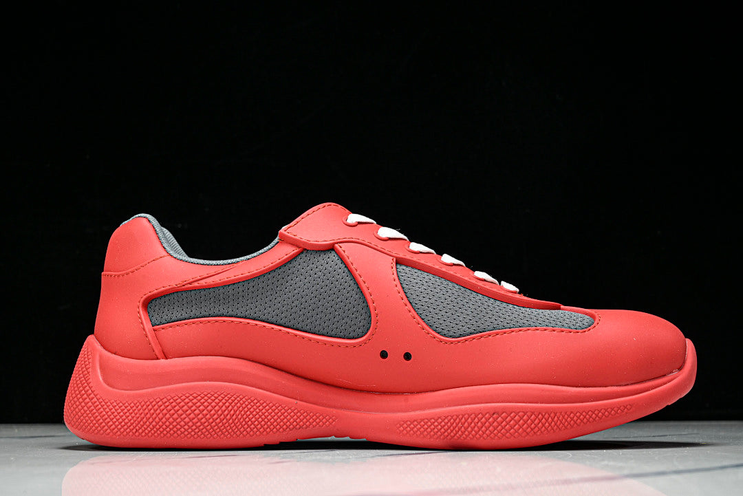 Red Soft Rubber Cup Sneakers