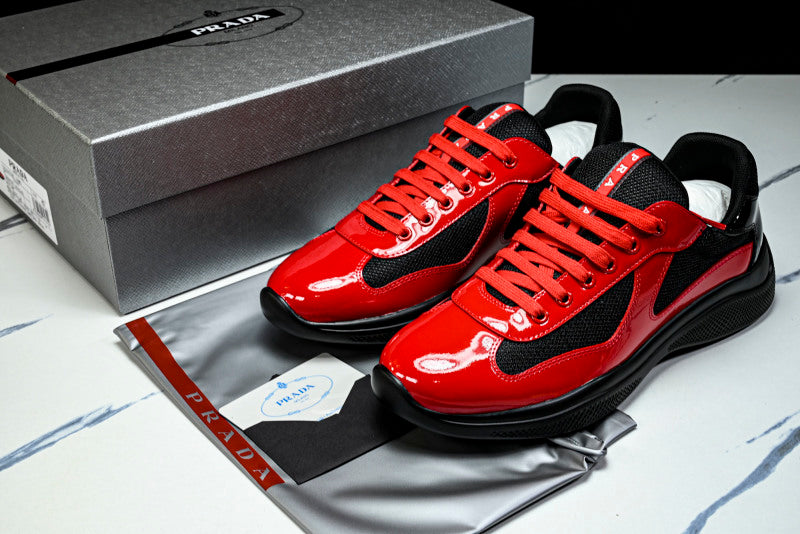 Red & Black Cup Sneakers