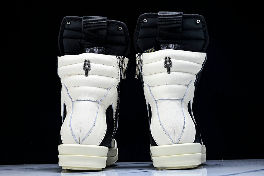High Top Geobasket x CH Two-Tone Leather Shoes