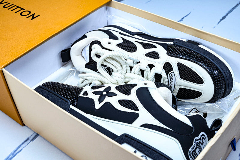 Black & White Skate Sneakers