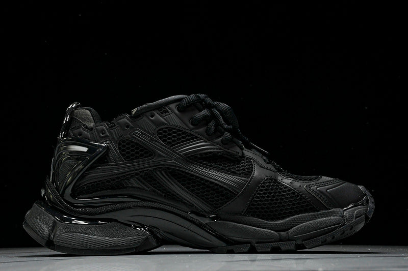 Matte Black Runner Sneakers