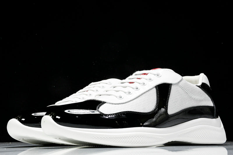 White & Black Cup Sneakers