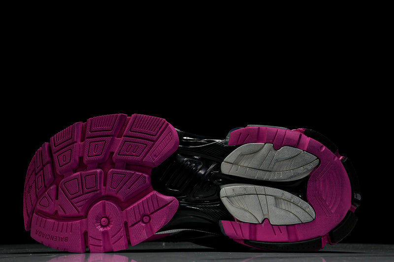 Pink Silver Black Runner Sneakers
