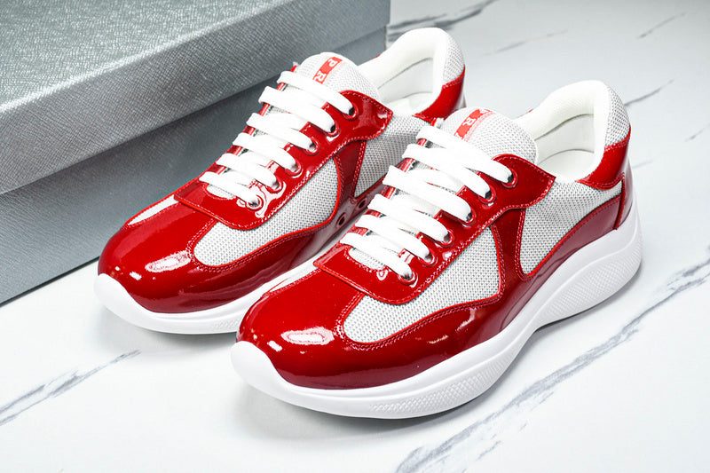 Red & White Cup Sneakers