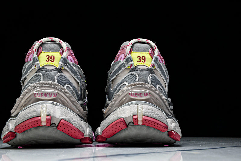 Pink Neon Green & Grey Runner Sneaker