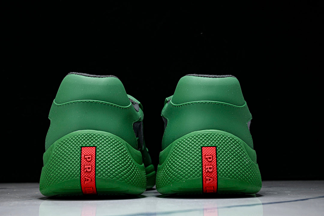 Green Soft Rubber Cup Sneakers