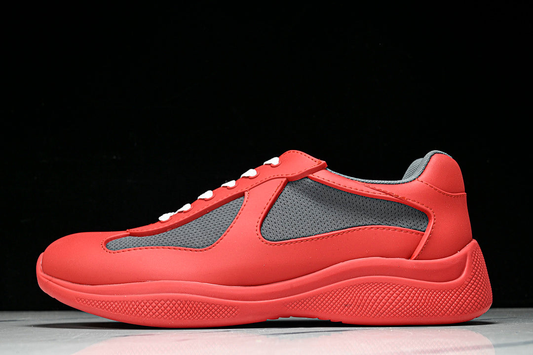 Red Soft Rubber Cup Sneakers
