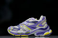 Purple White Neon Yellow Runner Sneakers