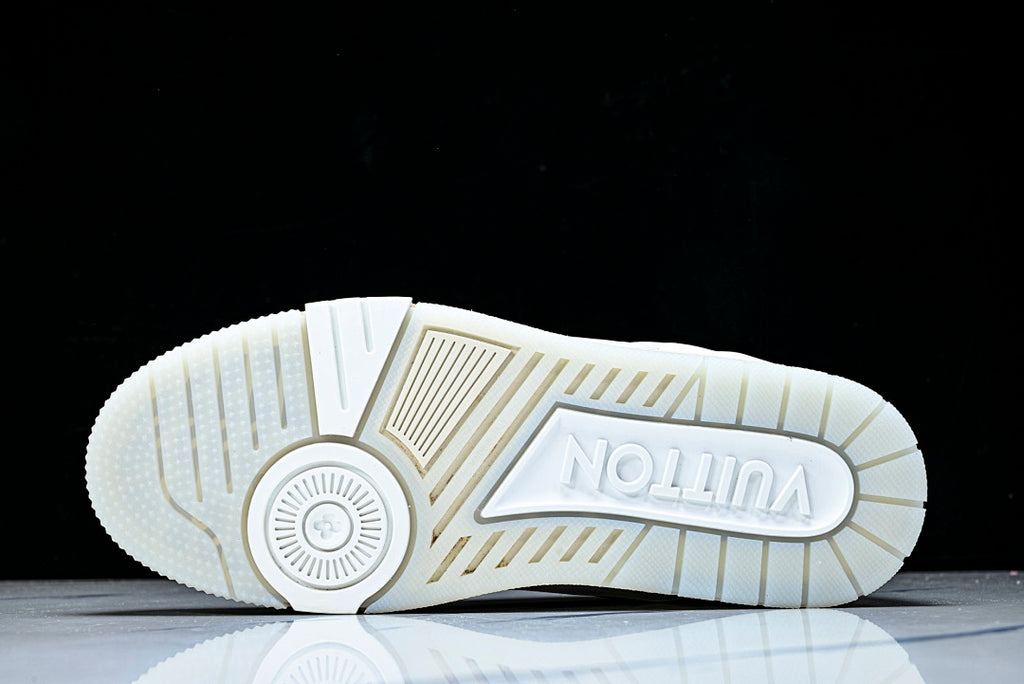 Cream White #54 Trainer Sneakers