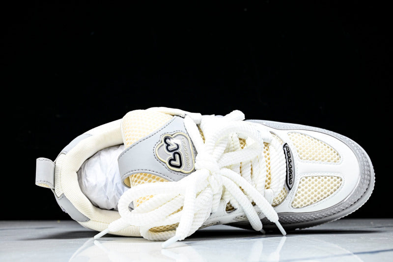 Grey & White Skate Sneakers