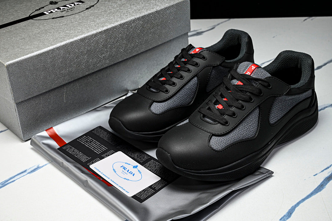 Black Soft Rubber Cup Sneakers