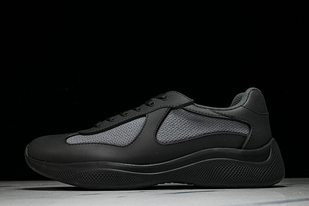 Black Soft Rubber Cup Sneakers