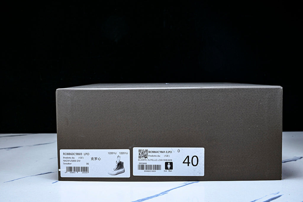 High Top Geobasket x CH White Leather Shoes