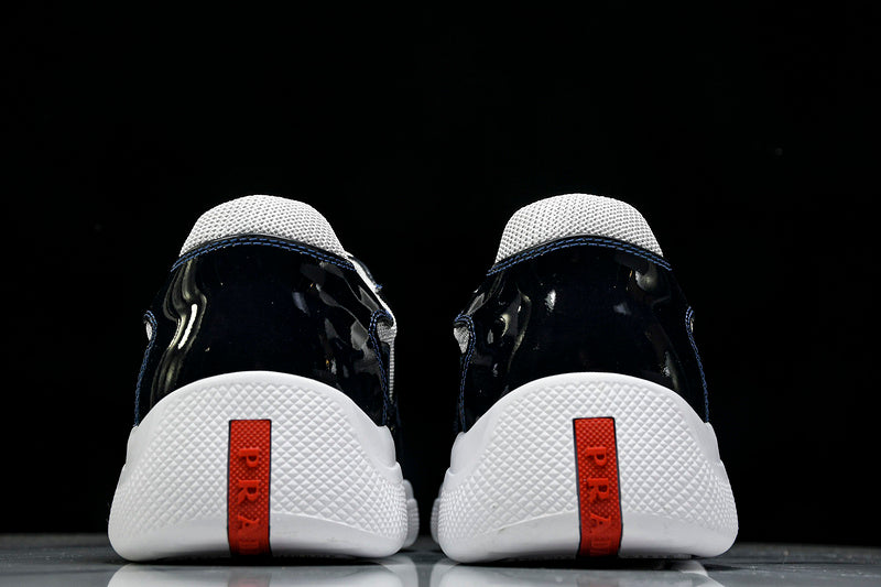 Dark Navy & White Cup Sneakers