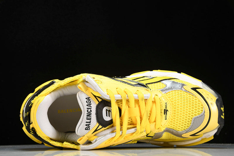 Black & Yellow Runner Sneakers