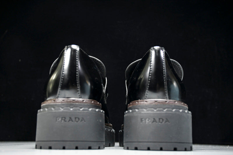 Black Leather Loafers