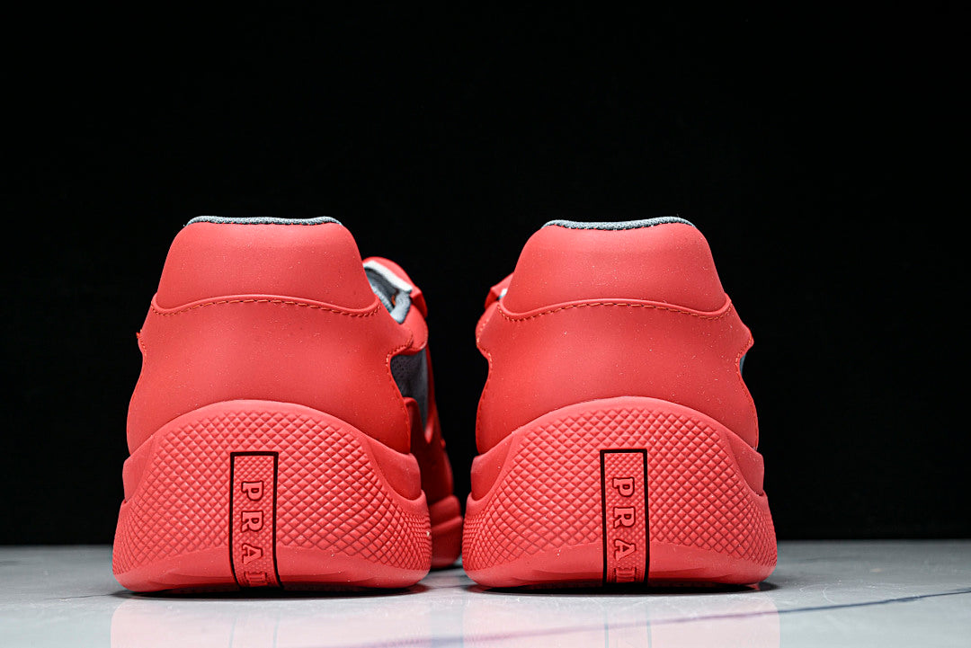 Red Soft Rubber Cup Sneakers