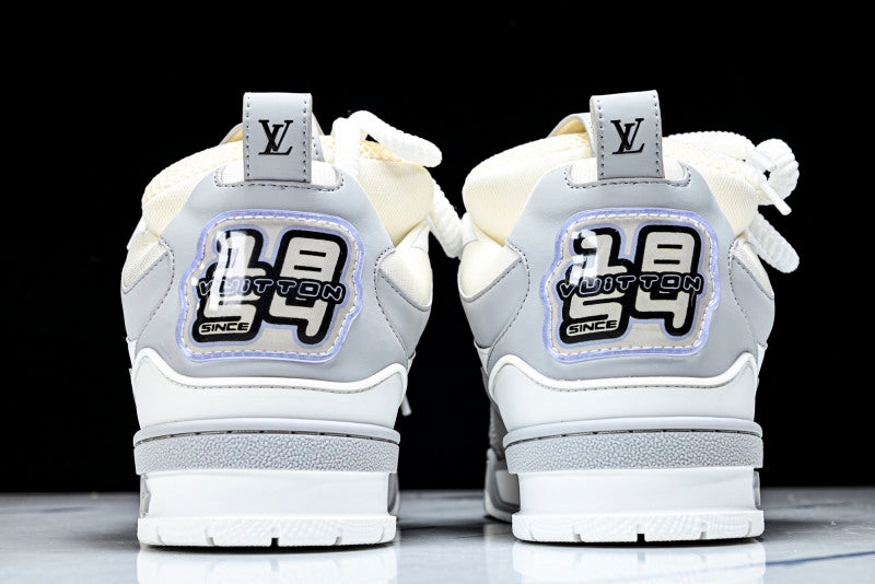 Grey & White Skate Sneakers