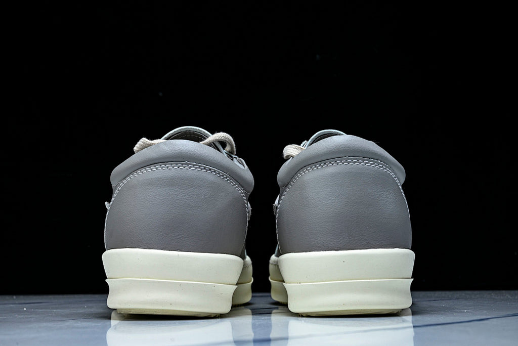Vintage Low "Celadon Milk" Leather Sneakers