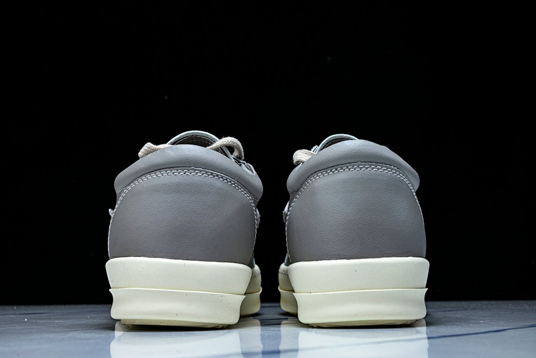 Vintage Low "Celadon Milk" Leather Sneakers