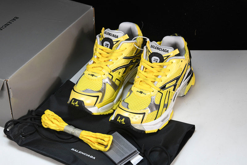Black & Yellow Runner Sneakers