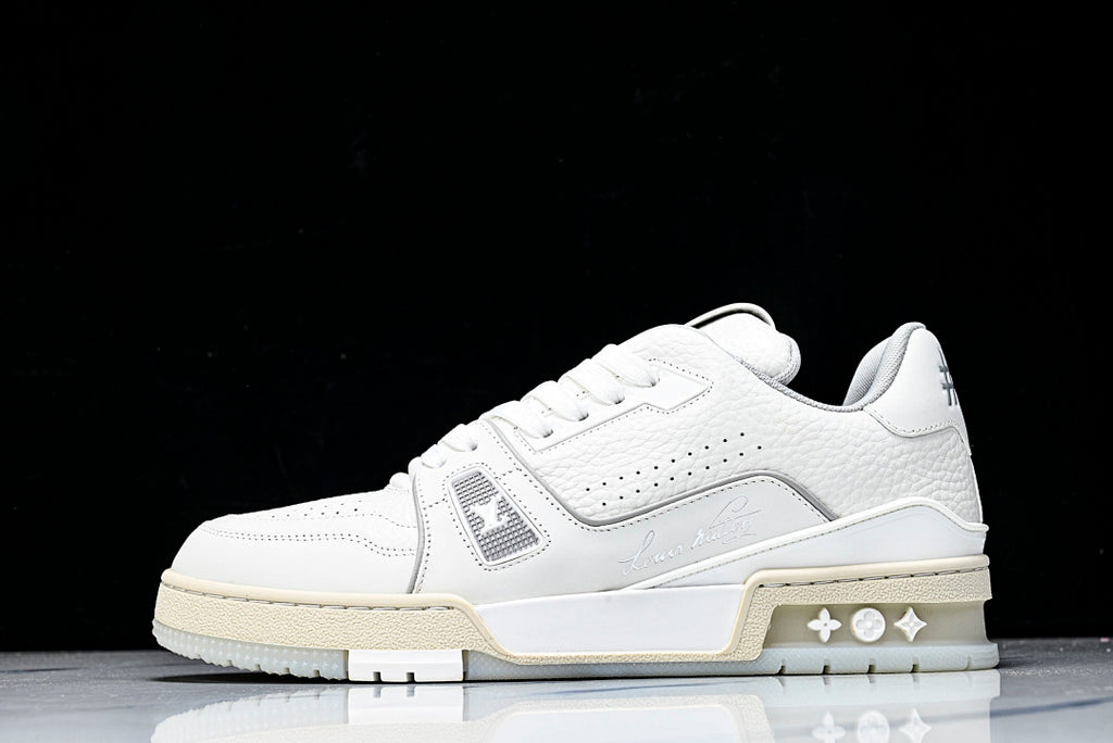 Cream White #54 Trainer Sneakers
