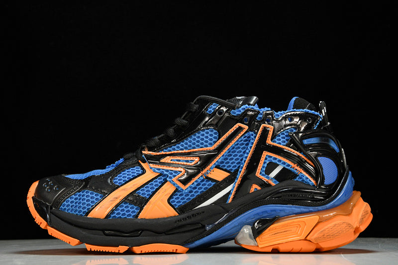 Blue Orange Black Runner Sneakers