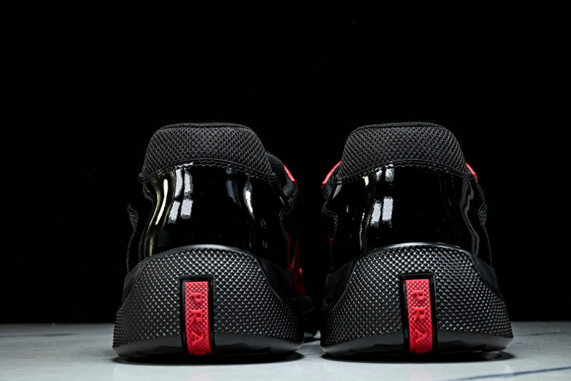 Red & Black Cup Sneakers
